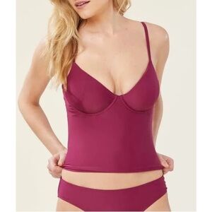 NWT Andie Swim The Canary Top in Plum